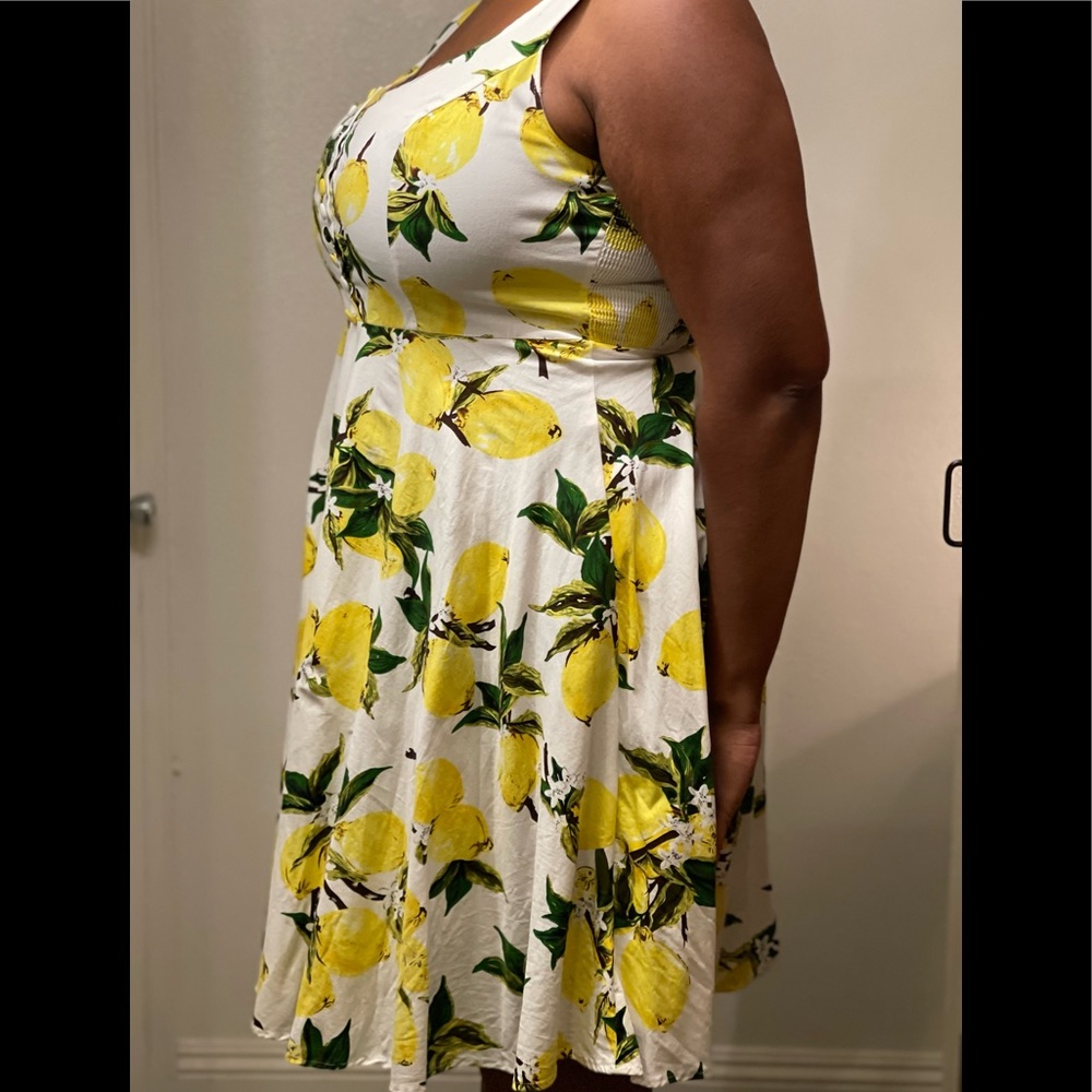 Lemon Print Swing Dress size XL